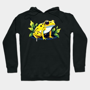 Golden Poison Frog Illustration Hoodie